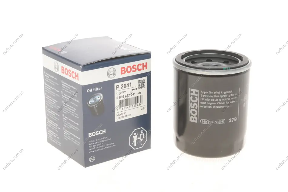 Фільтр масляний Mazda 626 II-V 1.8-2.0/Smart Forfour BOSCH 0 986 452 041 (фото 1)