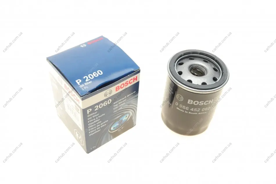 Фільтр масляний Nissan Micra 1.0-1.4i 92-10/ Primera 2.0i 90-96 BOSCH 0 986 452 060 (фото 1)