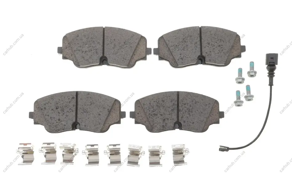 Колодки гальмівні (передні) Audi A3 20-/VW Golf VIII 19-/Tiguan/Arteon 20- (+датчик) BOSCH 0 986 460 162 (фото 1)