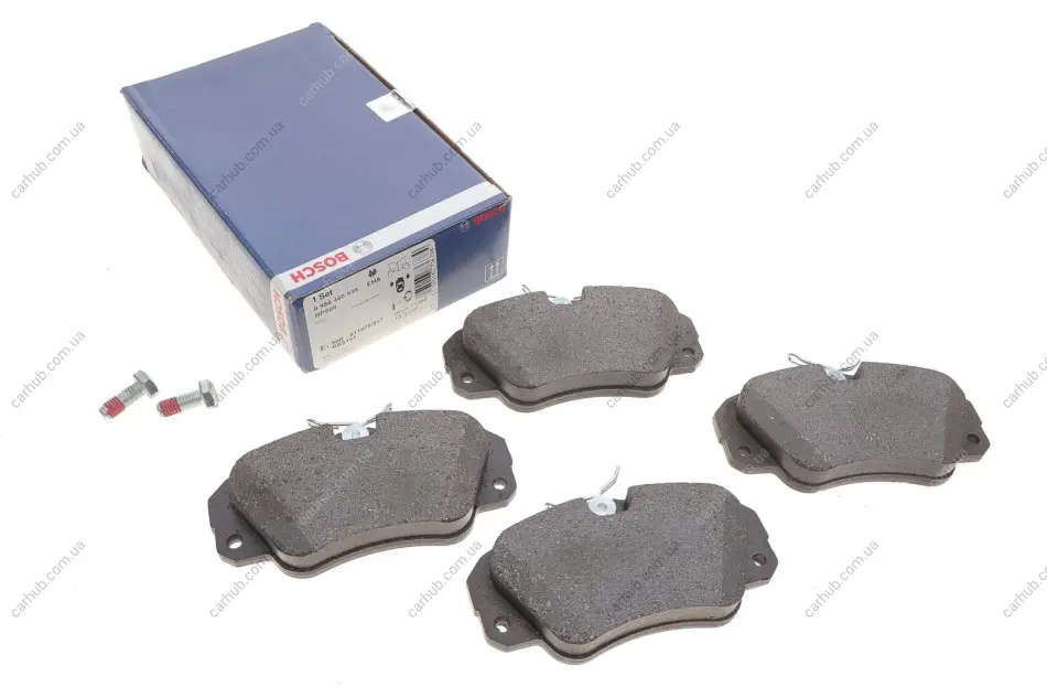 Комплект гальмівних колодок передн, OPEL OMEGA A, OMEGA B, SENATOR B 2.0-3.2 03.87-07.03 BOSCH 0 986 460 939 (фото 1)