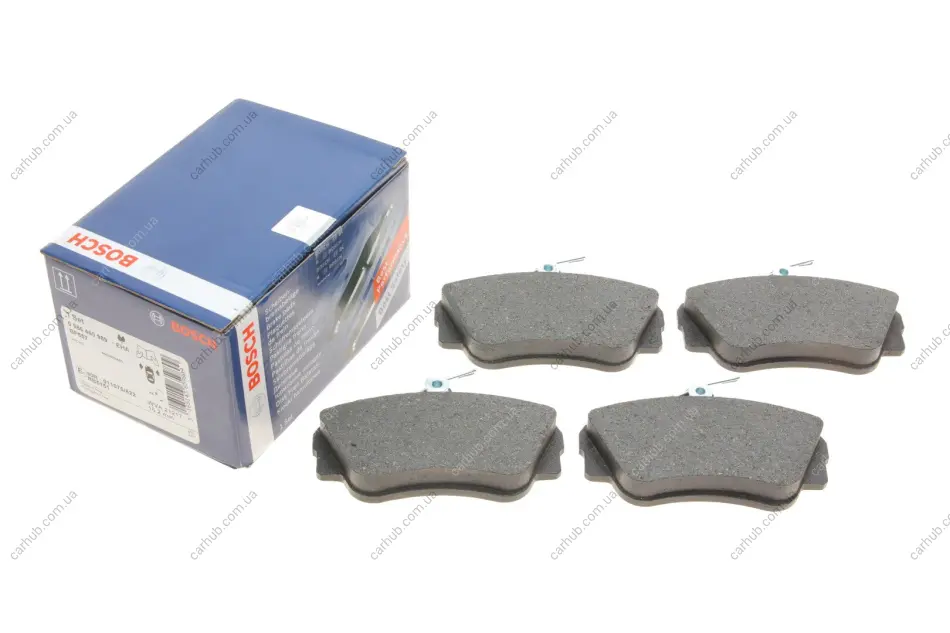 Комплект гальмівних колодок передн, VOLVO 440, 460, 480 1.6-2.0 04.86-12.96 BOSCH 0 986 460 989 (фото 1)