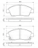 Комплект гальмівних колодок передн, HONDA CIVIC V, CIVIC VI, CIVIC VII, CIVIC VIII, CRX III 1.3H-1.7 10.91-12.12 BOSCH 0 986 461 759 (фото 7)
