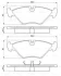 Комплект гальмівних колодок передн, SAAB 9000 2.0/2.3/3.0 09.84-12.98 BOSCH 0 986 461 766 (фото 1)