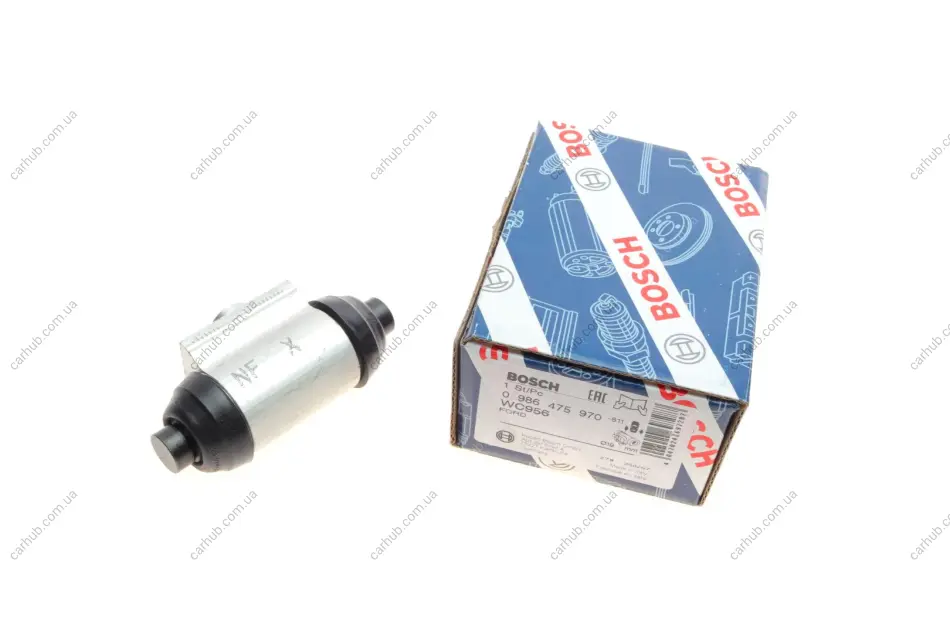 Циліндр гальмівний (задній) Ford Fiesta 12-/Ka + 16- (d=19.05mm) BOSCH 0 986 475 970 (фото 1)