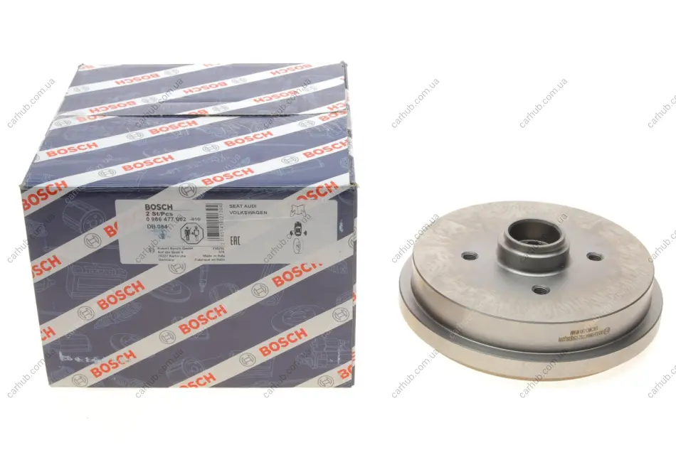 Барабан гальмівний (задній) Audi/VW -04 (180x39) BOSCH 0 986 477 002 (фото 1)