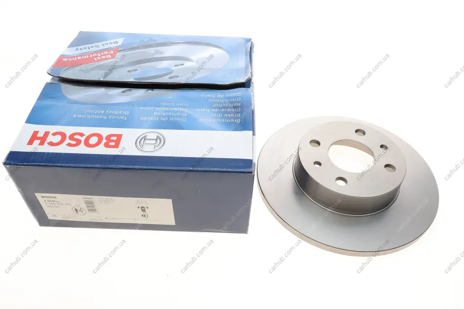 Диск гальмівний (передній) Fiat Fiorino (146/147) 86-01/Panda 91-03 (240.2x12) BOSCH 0 986 478 353 (фото 1)