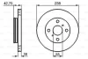 Диск гальмівний передн лів/прав TOYOTA PASEO, STARLET, TERCEL 1.0/1.3/1.5 12.89-09.99 BOSCH 0 986 478 438 (фото 1)