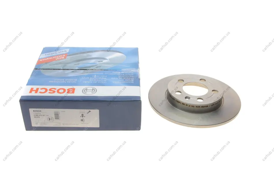 Диск гальмівний (задній) Audi A3/TT 96-06/Skoda Octavia/VW Golf IV 98-06 (238.9x8.9) BOSCH 0 986 478 481 (фото 1)