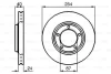 Диск гальмівний передн лів/прав HYUNDAI H-1, H-1 / STAREX 2.4/2.5D 06.97-12.07 BOSCH 0 986 478 663 (фото 1)