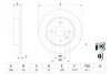 Диск гальмівний задн лів/прав OPEL ASTRA G, ASTRA G CLASSIC, ASTRA H, ASTRA H CLASSIC, ASTRA H GTC, MERIVA A 1.2-2.0D 02.98-10.14 BOSCH 0 986 478 882 (фото 5)