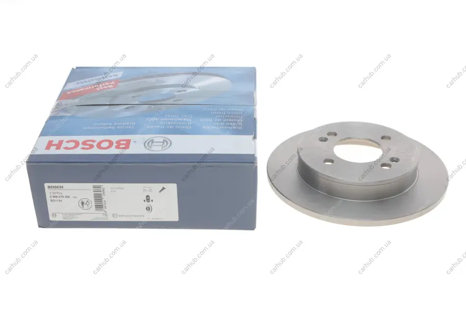 Диск гальмівний (задній) Hyundai i10 08-17/Kia Picanto 04- (234x10) BOSCH 0 986 479 256 (фото 1)