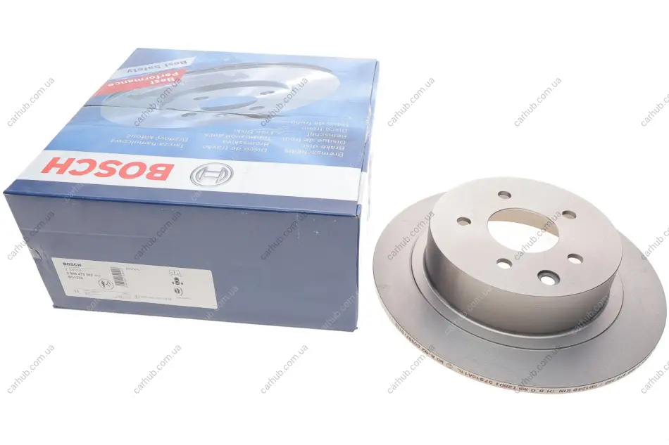 Диск гальмівний (задній) Nissan Juke 10-19/Qashqai 06-13/Teana 03-13 (291.8x9) (повний) BOSCH 0 986 479 362 (фото 1)