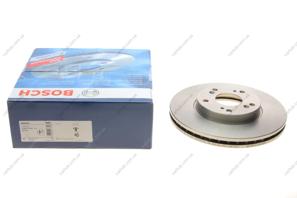 Диск гальмівний (передній) Honda Accord 03-08 (280x25) (вентильований) BOSCH 0 986 479 625 (фото 1)