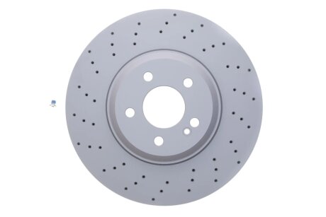 Диск гальмівний (передній) MB S-class (W222/V222/X222) 13- (342x32) 0 986 479 G35 BOSCH 0986479G35