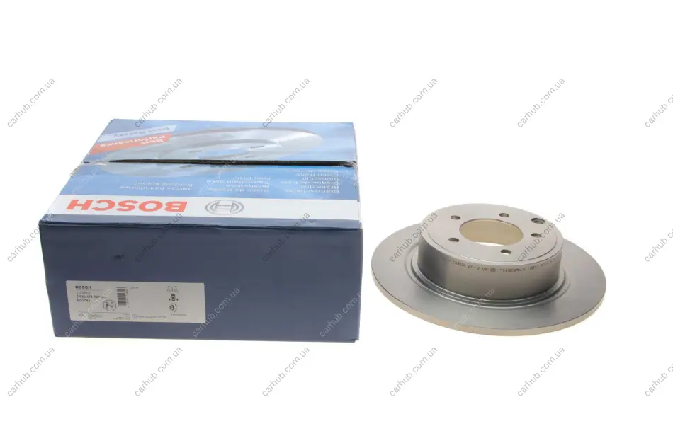 Диск гальмівний (задній) Mitsubishi Outlander 06-/Jeep Compass 06-/Patriot 07-17 (302.3x10) BOSCH 0 986 479 R07 (фото 1)