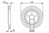 Диск гальмівний передн лів/прав CHRYSLER PACIFICA, TOWN & COUNTRY, VOYAGER V FIAT FREEMONT LANCIA VOYAGER 2.0D-3.8 10.07- BOSCH 0 986 479 V85 (фото 1)