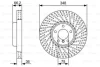 Диск гальмівний (передній) BMW 5 (F10/F11)/6 (F12/F13)/7 (F01-F04) 10- (348x36) (R)(з покр.)(вентил.) BOSCH 0 986 479 W20 (фото 1)