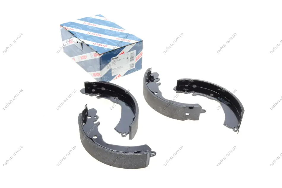 Колодки гальмівні (задні) Mitsubishi Lancer/Colt/Galant 98-03 (барабанні) (203.2x36) BOSCH 0 986 487 451 (фото 1)