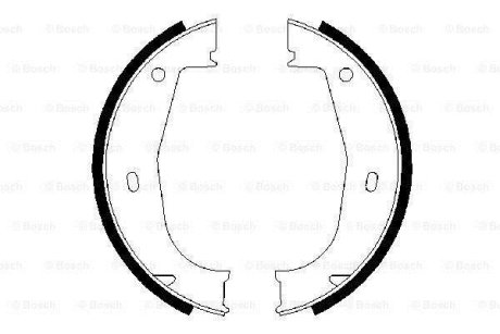 Колодки ручника BMW 3 (E36) 90-00 (160.5x25) BOSCH 0 986 487 520