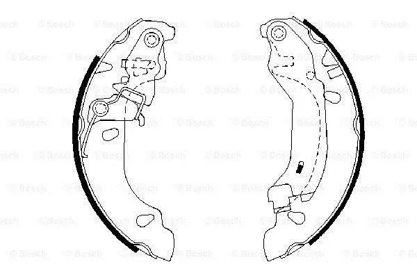 Гальмівна колодка FIAT PANDA 1.1-1.4 09.03- BOSCH 0986487669 (фото 1)