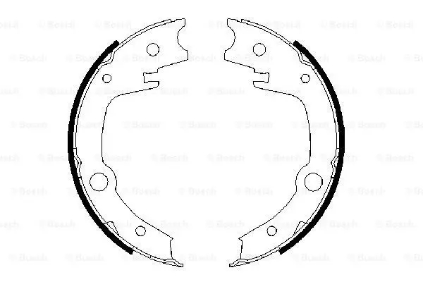 Гальмівна колодка TOYOTA AVENSIS, CELICA, COROLLA, COROLLA VERSO, PRIUS, VIOS / SOLUNA VIOS, WISH, YARIS, YARIS VERSO 1.0-2.4 04.99-12.09 BOSCH 0 986 487 679 (фото 1)