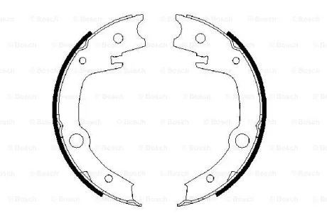 Гальмівна колодка TOYOTA AVENSIS, CELICA, COROLLA, COROLLA VERSO, PRIUS, VIOS / SOLUNA VIOS, WISH, YARIS, YARIS VERSO 1.0-2.4 04.99-12.09 BOSCH 0 986 487 679