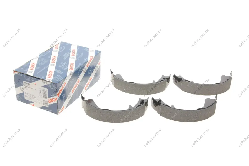 Гальмівна колодка SUBARU FORESTER, IMPREZA, LEGACY I, LEGACY II, LEGACY OUTBACK 1.6-2.5 01.89-10.12 BOSCH 0 986 487 681 (фото 1)