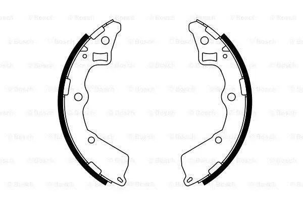 Гальмівна колодка KIA PICANTO I 1.0-1.1LPG 04.04-09.11 BOSCH 0 986 487 757 (фото 1)