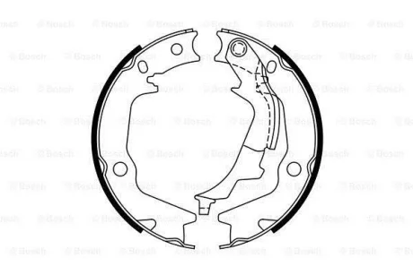 Гальмівна колодка HYUNDAI GETZ, SONATA IV KIA MAGENTIS I 1.4-2.7 03.98-12.10 BOSCH 0 986 487 768
