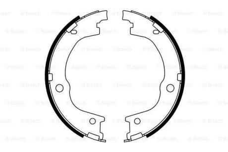 Гальмівна колодка HYUNDAI SANTA FÉ II 2.2D/2.7 11.05-12.12 BOSCH 0 986 487 780