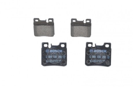 Тормозные колодки, дисковые BOSCH 0986490260