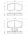 Комплект гальмівних колодок передн, DAIHATSU APPLAUSE I, APPLAUSE II, CHARADE III 1.0-1.6 03.87-05.00 BOSCH 0 986 493 390 (фото 1)