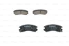 Комплект гальмівних колодок передн, NISSAN SUNNY II SUZUKI SWIFT II TATA INDICA, INDIGO 1.3-1.8 06.86- BOSCH 0 986 493 450 (фото 2)
