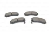 Комплект гальмівних колодок передн, NISSAN SUNNY II SUZUKI SWIFT II TATA INDICA, INDIGO 1.3-1.8 06.86- BOSCH 0 986 493 450 (фото 6)