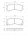 Комплект гальмівних колодок передн, NISSAN SUNNY II SUZUKI SWIFT II TATA INDICA, INDIGO 1.3-1.8 06.86- BOSCH 0 986 493 450 (фото 8)