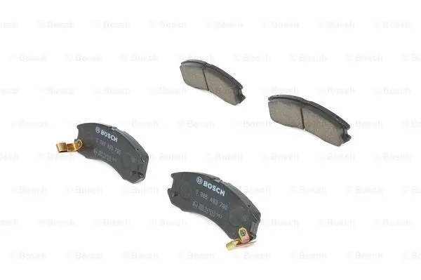 Комплект гальмівних колодок передн, FORD USA PROBE I MAZDA 626 III 1.6-2.2 06.87-09.97 BOSCH 0 986 493 790 (фото 1)