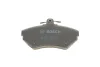 Комплект гальмівних колодок передн, AUDI A4 B5 SEAT AROSA, CORDOBA, CORDOBA VARIO, IBIZA II, INCA, TOLEDO I VW CADDY, CADDY II, CADDY III, CORRADO, GOLF II, GOLF III 1.0-2.9 09.79-06.09 BOSCH 0 986 494 010 (фото 2)