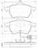 Колодки гальмівні (передні) Ford Galaxy 00-06/VW Sharan 95-10 (+датчики) 0 986 494 035 BOSCH 0986494035 (фото 8)