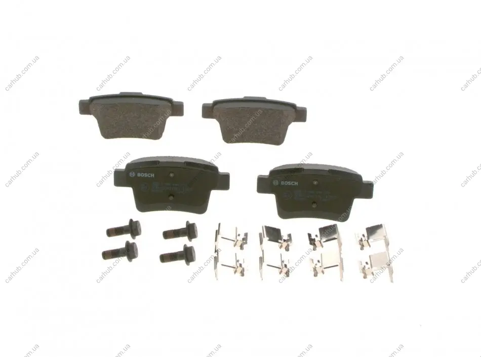 Комплект гальмівних колодок задн, FORD MONDEO III JAGUAR X-TYPE I 1.8-3.0 10.00-12.09 BOSCH 0 986 494 076 (фото 1)