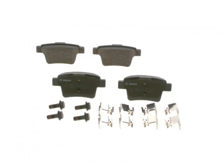 Комплект гальмівних колодок задн, FORD MONDEO III JAGUAR X-TYPE I 1.8-3.0 10.00-12.09 BOSCH 0 986 494 076