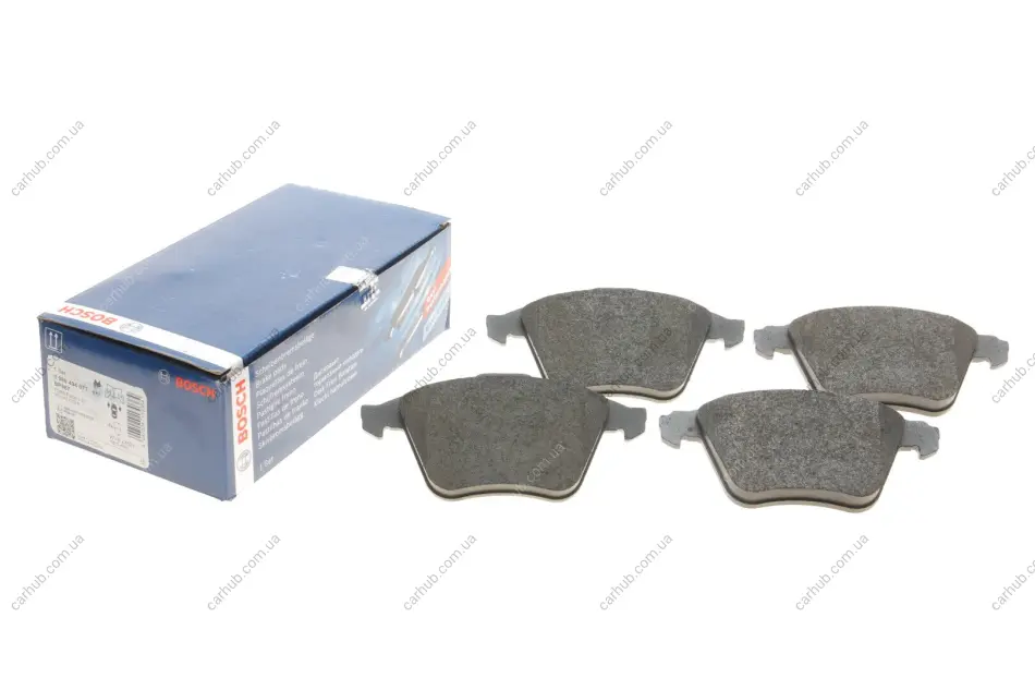 Колодки гальмівні (передні) Ford Focus/Mazda 3/Volvo C30/C70/S40/V50/Opel Vectra C 05-14/V40 12- BOSCH 0 986 494 077 (фото 1)