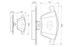 Колодки гальмівні (передні) Ford Focus/Mazda 3/Volvo C30/C70/S40/V50/Opel Vectra C 05-14/V40 12- BOSCH 0 986 494 077 (фото 2)