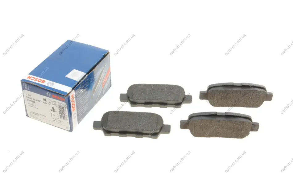 Колодки гальмівні (задні) Renault Koleos/Nissan Juke/Qashqai/X-Trail/Suzuki 08- (Akebono) BOSCH 0 986 494 090 (фото 1)