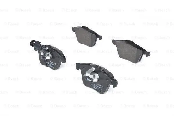 Комплект гальмівних колодок передн, AUDI A3 SEAT LEON SKODA SUPERB II VW EOS, GOLF V, PASSAT B6 1.2-3.6 05.03-08.15 BOSCH 0 986 494 103 (фото 1)