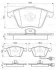 Комплект гальмівних колодок передн, AUDI A3 SEAT LEON SKODA SUPERB II VW EOS, GOLF V, PASSAT B6 1.2-3.6 05.03-08.15 BOSCH 0 986 494 103 (фото 8)