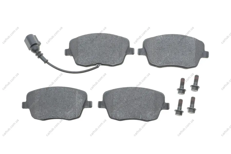 Комплект гальмівних колодок передн, SEAT IBIZA III SKODA FABIA I, FABIA I PRAKTIK, FABIA II, ROOMSTER, ROOMSTER PRAKTIK VW POLO III CLASSIC, POLO IV 1.0-2.0 08.99- BOSCH 0 986 494 105 (фото 1)