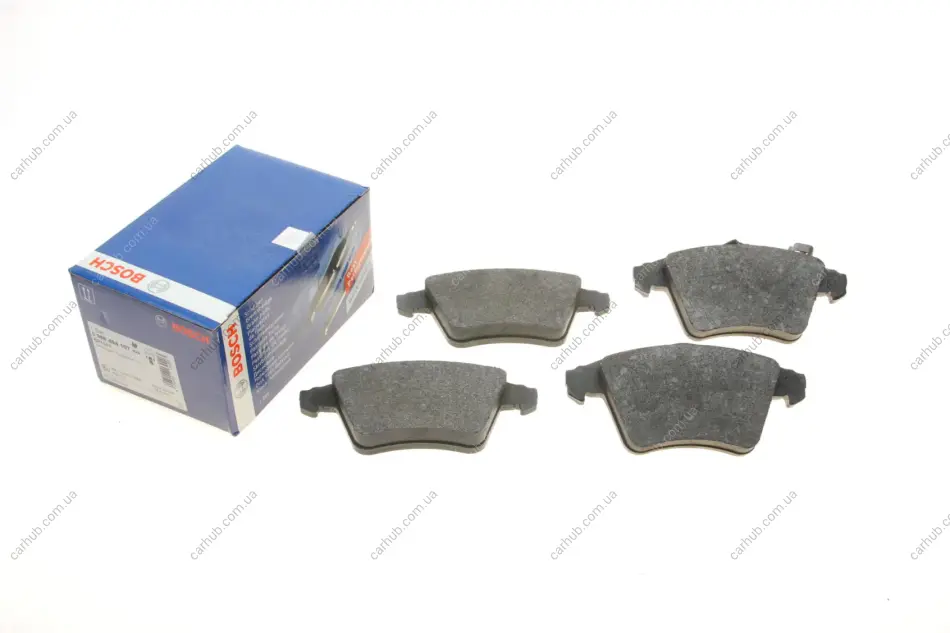 Комплект гальмівних колодок (передніх) VW Multivan/T5 03-/T6 15- (з датчиком) BOSCH 0 986 494 107 (фото 1)