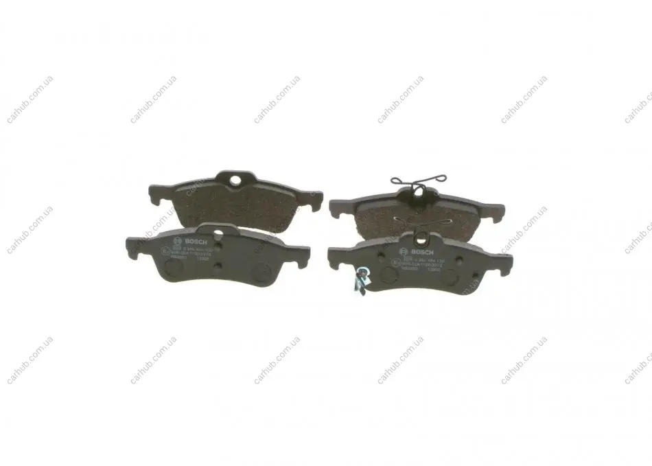 Комплект гальмівних колодок задн, DAIHATSU CHARADE VIII TOYOTA YARIS 1.0-1.8 01.05- BOSCH 0 986 494 130 (фото 1)