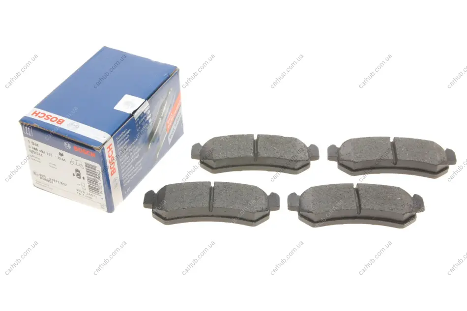 Комплект гальмівних колодок задн, CHEVROLET LACETTI, NUBIRA, REZZO DAEWOO LACETTI, NUBIRA, TACUMA / REZZO 1.4-2.0D 09.00- BOSCH 0 986 494 133 (фото 1)