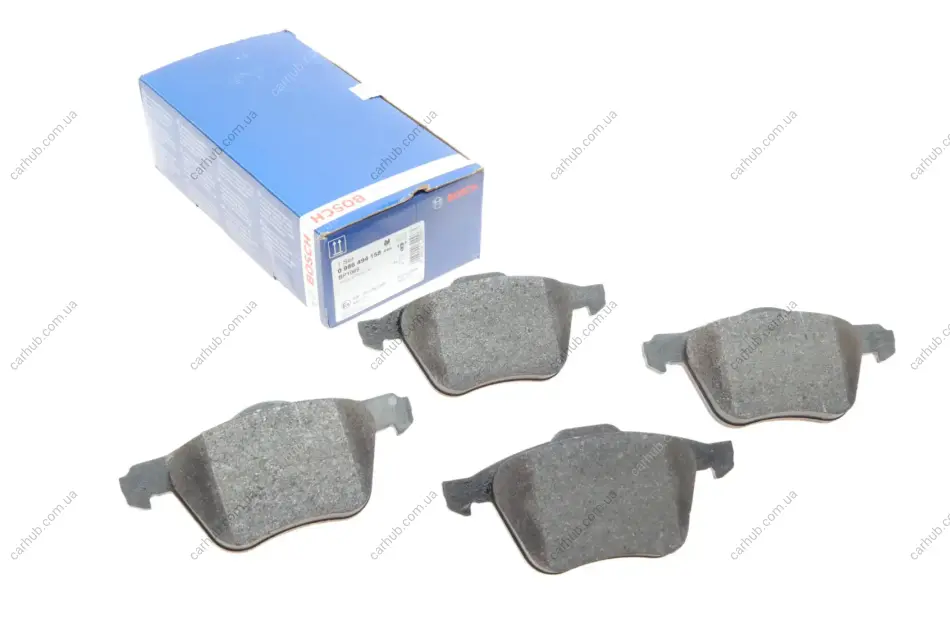 Колодки гальмівні (передні) Volvo S60 00-10/V70 01-08/S80 01-06/XC90 02-14 BOSCH 0 986 494 158 (фото 1)